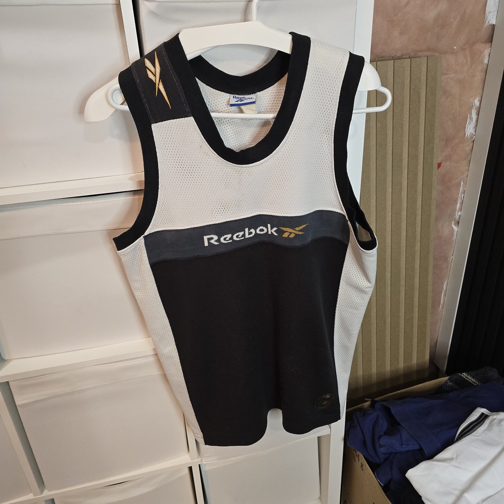 Reebok Black and White Tank Top